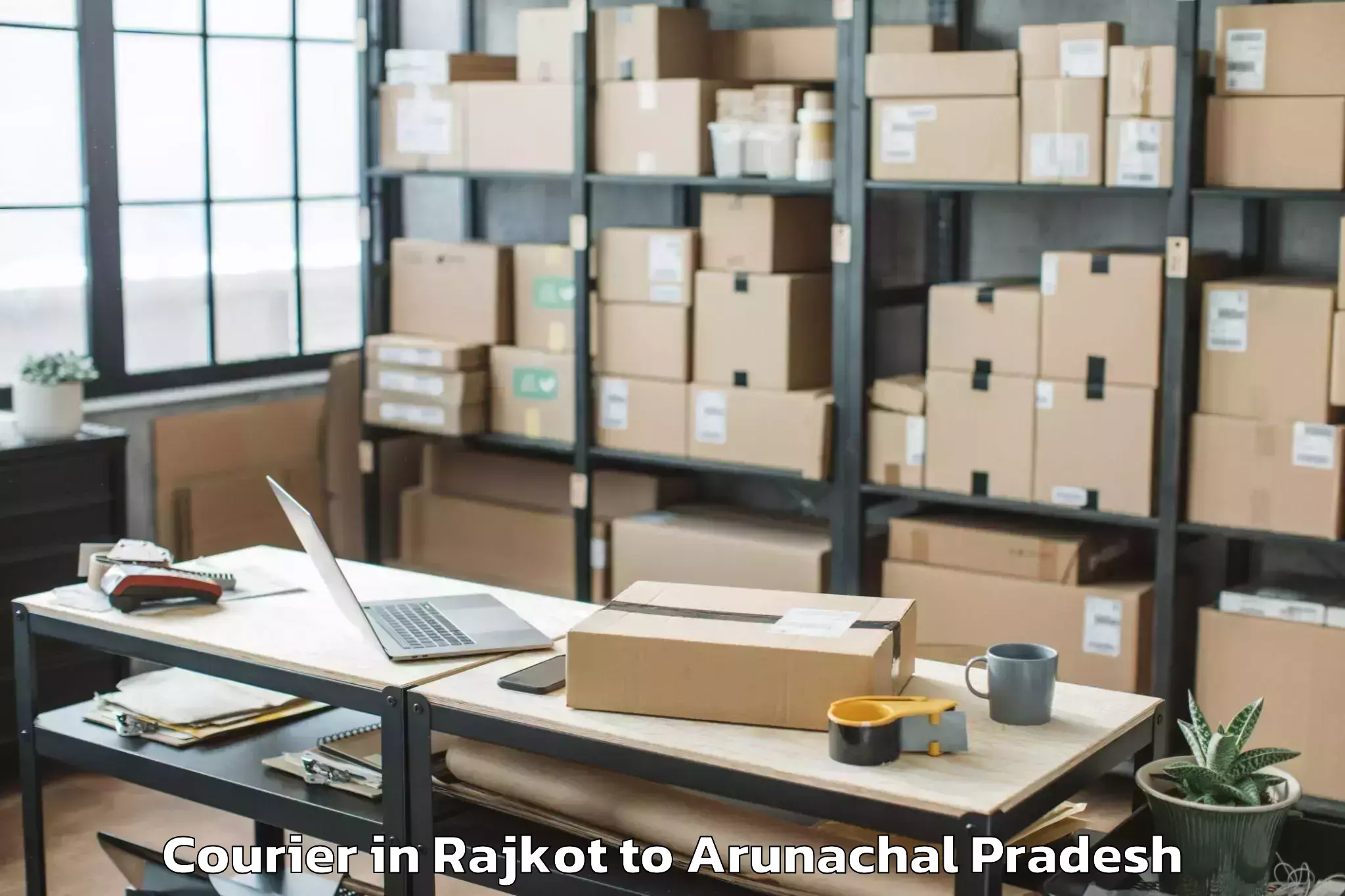 Professional Rajkot to Koronu Courier